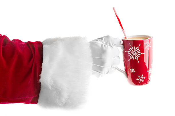 istock Santa Holding A Mug Of Eggnog 184910290