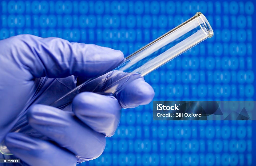 Biotech Binärcode - Lizenzfrei Medikament Stock-Foto