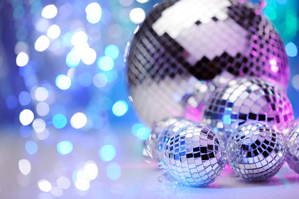 istock Party decoration with disco balls 184910675