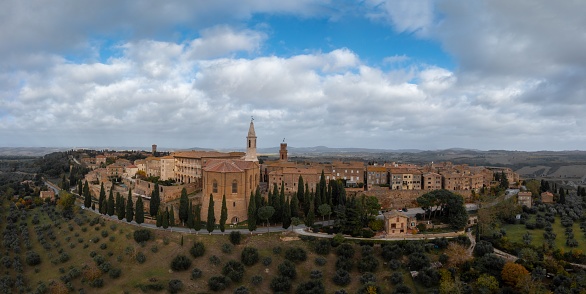 A view from Alhambra toward the old neghbourhood Albaicin in Granada.