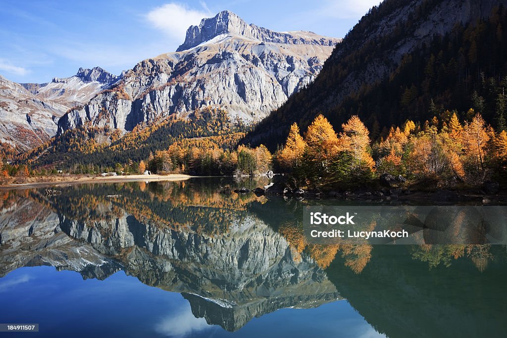 Herbst im mountain lake - Lizenzfrei Alpen Stock-Foto