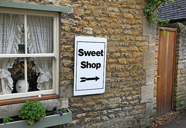 A sweet shop which is inside an old converted cottage !
