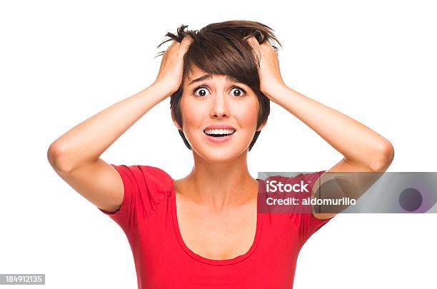 Stressed Young Woman Stock Photo - Download Image Now - One Woman Only, Women, Frustration