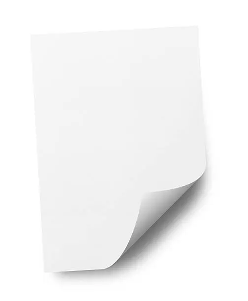 Photo of Paper (Isolated)