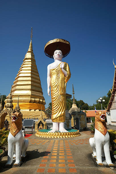 Big Buddha statue Standing at temple, Thailand