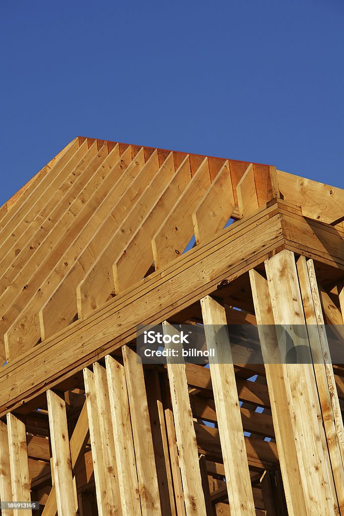 Nuova costruzione casa - Foto stock royalty-free di Ampliamento di una casa