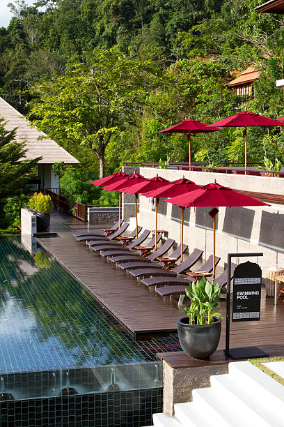 istock Swimming pool in a luxury resort 184913254