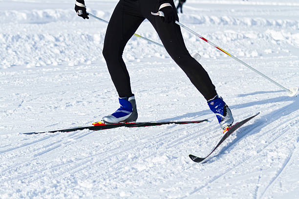 cross country ski - biathlon stock-fotos und bilder
