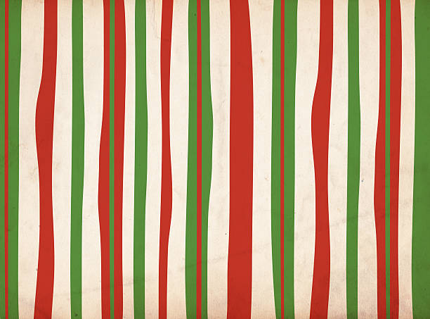 istock Red & Green Chrismas Stripe Paper 184913663