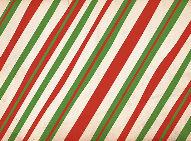istock Red & Green Chrismas Stripe Paper 184913666
