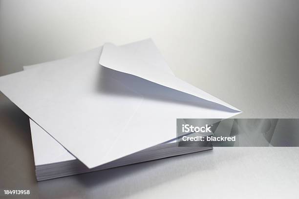 Stack Of Envelops Stock Photo - Download Image Now - Air Mail, Backgrounds, Blank