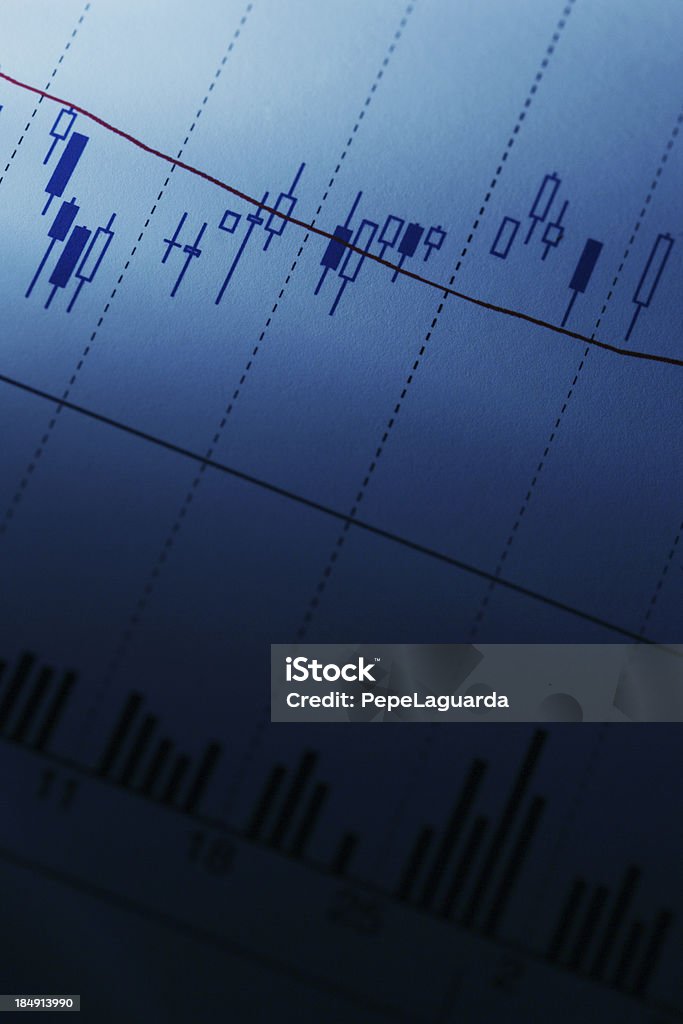 Stock chart Detail of a stock chart . Analyzing Stock Photo