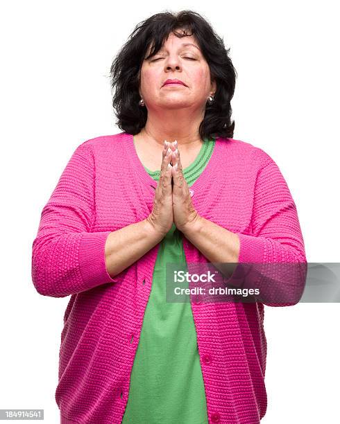 Praying Woman Stock Photo - Download Image Now - 50-54 Years, 50-59 Years, 55-59 Years
