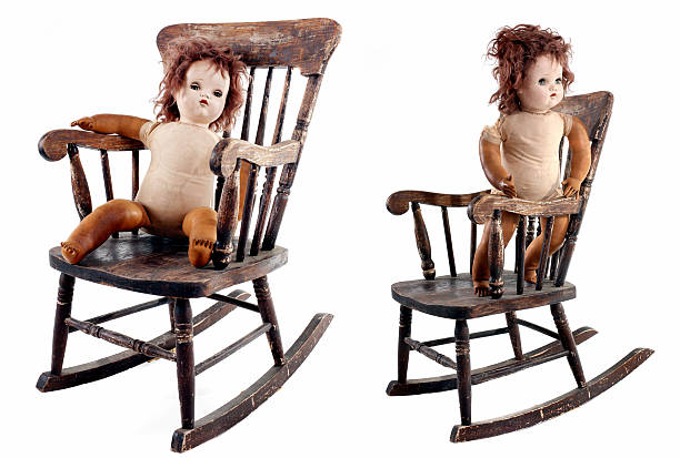 Creepy doll Doll and chair creepy doll stock pictures, royalty-free photos & images