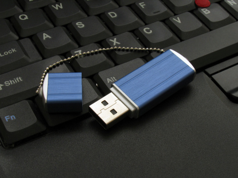 USB memory device / stick / drive on keyboard
