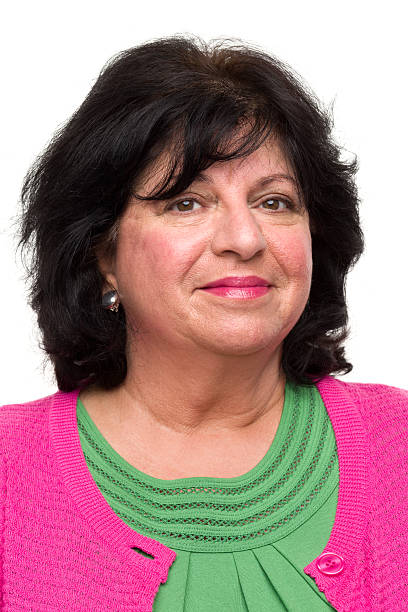 istock Smug Woman Headshot Portrait 184914728