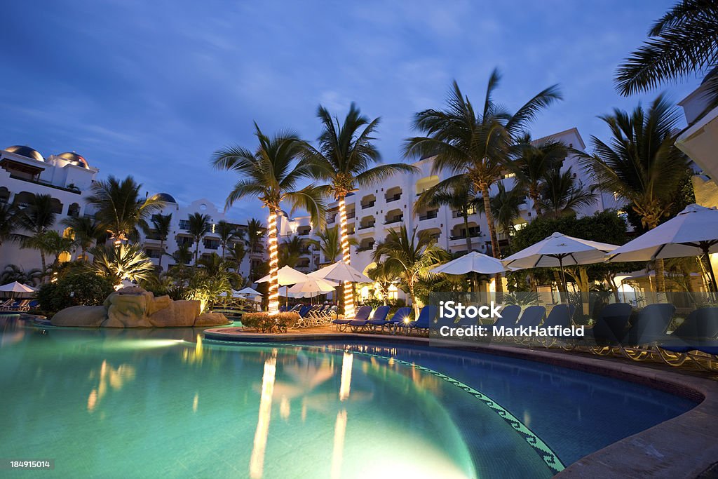 Piscina e Resort em Cabo San Lucas, México - Royalty-free Hotel Foto de stock
