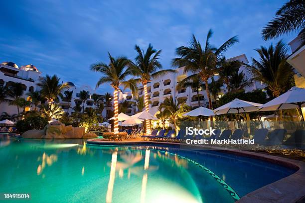 Piscina E Resort Em Cabo San Lucas México - Fotografias de stock e mais imagens de Hotel - Hotel, Cabo de San Lucas, Empreendimento Turístico