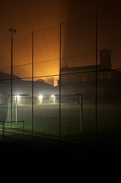 istock Soccer Field behind a church 184915279