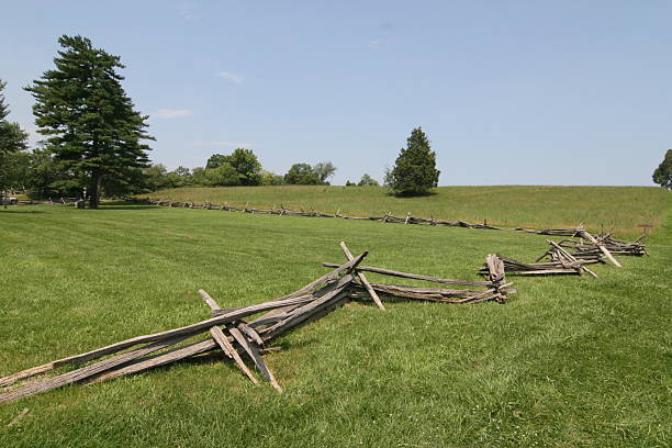 campo di battaglia di manassas - manassas war famous place park foto e immagini stock