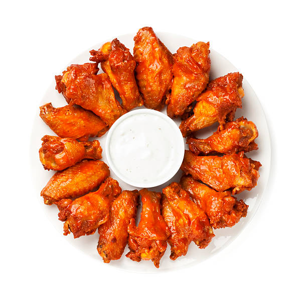 Hot Wings Hot wings platter - Please see my portfolio for other images of hot wings and other food related images. savory sauce photos stock pictures, royalty-free photos & images