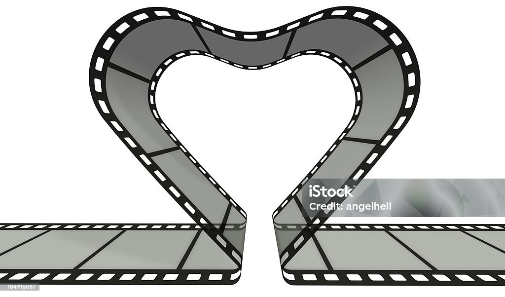 Film Strip In Heart Shape Stock Photo - Download Image Now - Film Reel,  Heart Shape, Arts Culture and Entertainment - iStock
