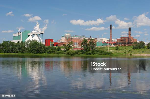Large Pulp And Paper Industry Stock Photo - Download Image Now - Paper Mill, Factory, Manufacturing