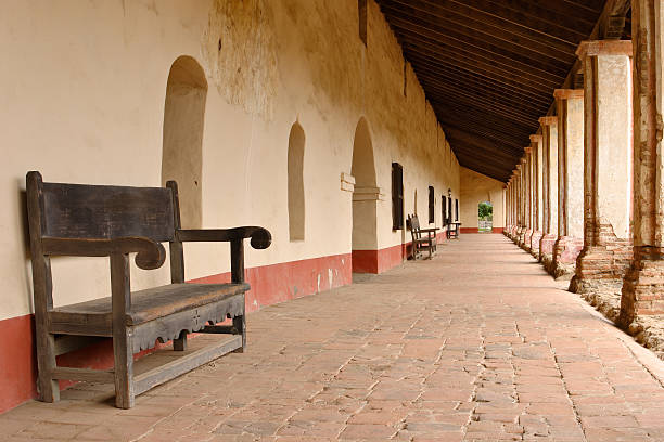 istock Mission La Purisima colonnade 184916616