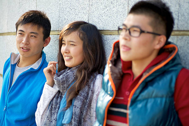 istock Young friends hanging out together 184916631