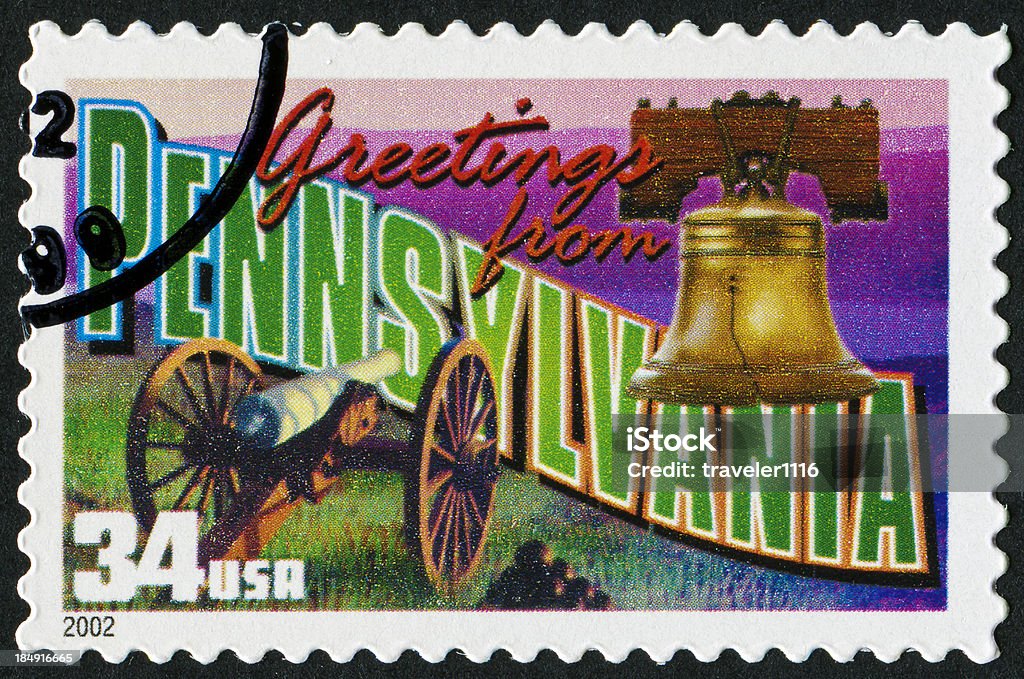 Pensilvânia Stamp - Foto de stock de Liberty Bell royalty-free