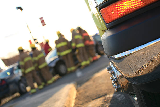 istock Ambulance Focus Accident Scene 184916803