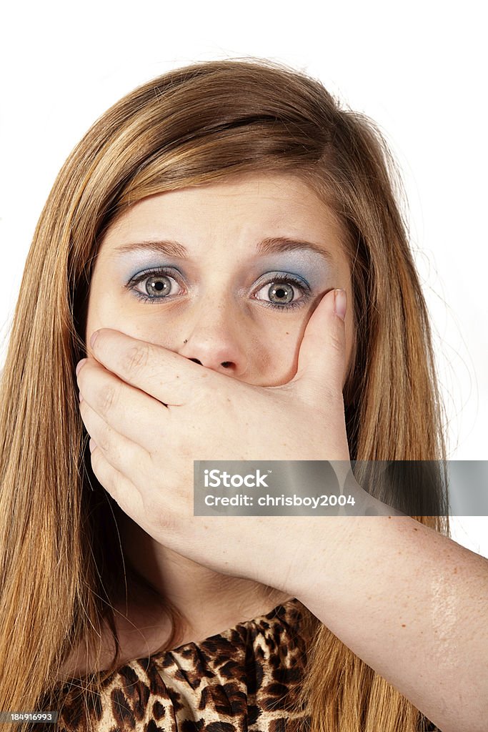 Shocked teenager with a shocked expression Adult Stock Photo