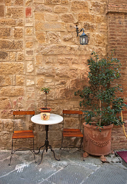 istock Restaurant in Tuscany village 184917609