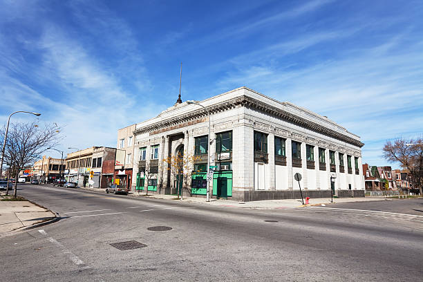 istock Old Converted Neoclassical Bank Building in West Englewood, Chic 184917638