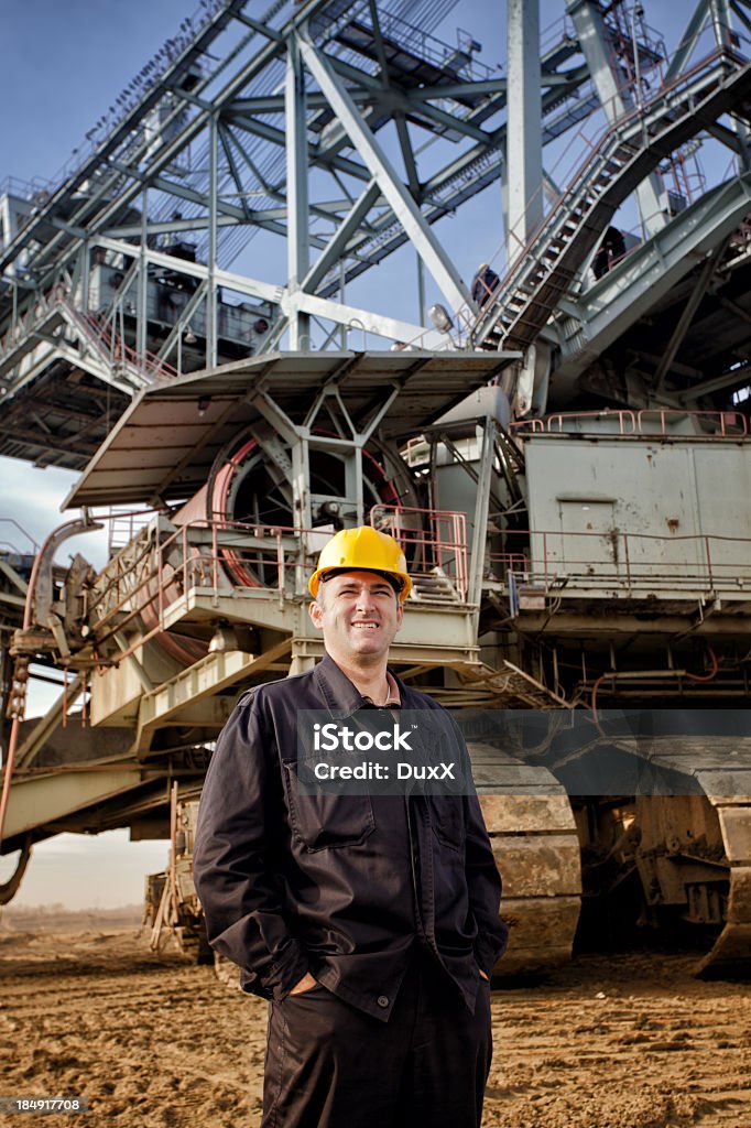 Robuste travailleur de l'industrie minière - Photo de Mineur libre de droits