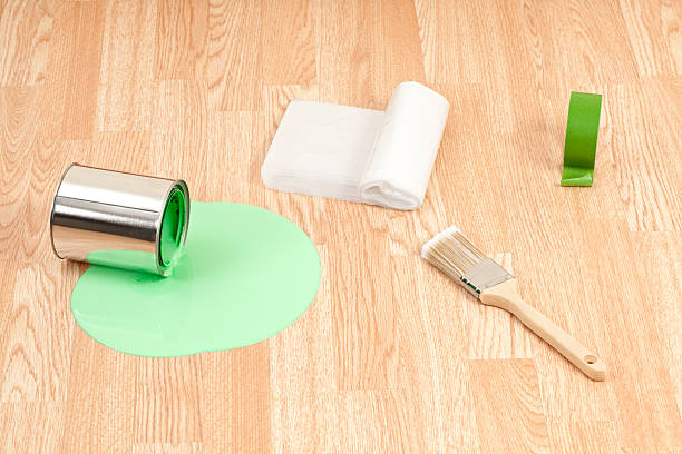 istock Paint Supplies and Spill Close-up 184917765