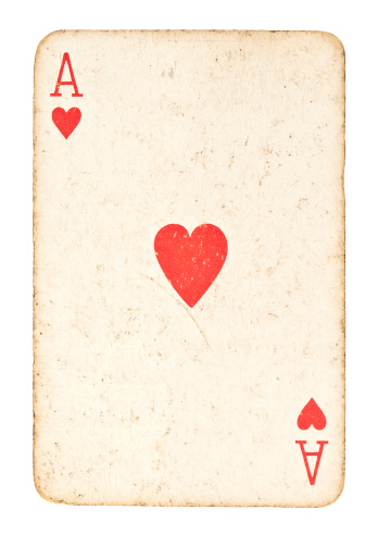 Playing card and background material
