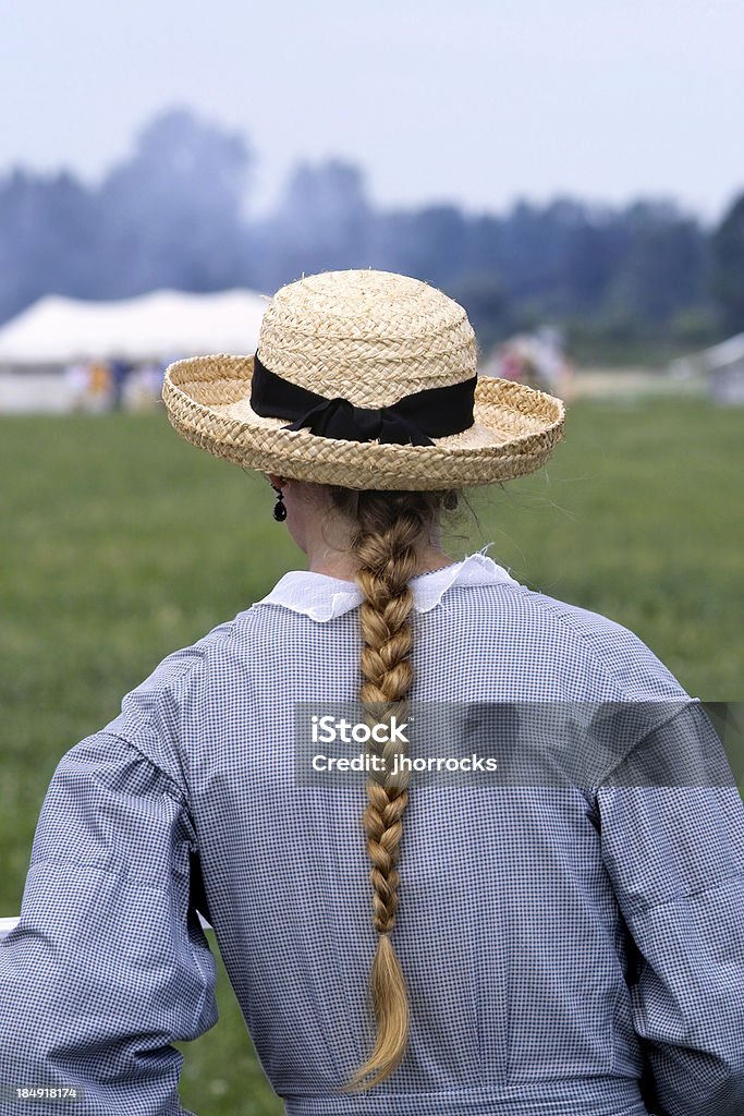 Mulher de chapéu de palha II - Foto de stock de Adolescente royalty-free