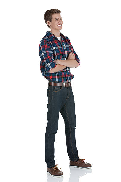 istock Man standing with his arms crossed 184918709