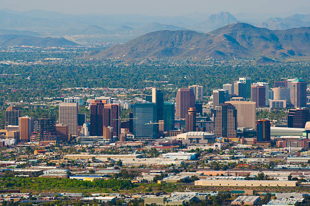 istock Phoenix downtown and midtown skyline aerial 184918976