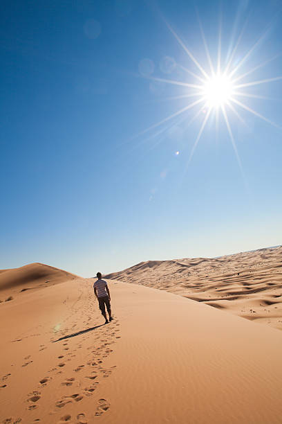 istock Man standing in the Sahara Desert 184919080