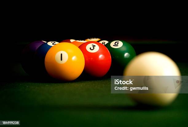 Nine Ball Stock Photo - Download Image Now - Pool - Cue Sport, Sports Ball, Number 9