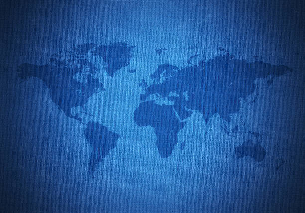 istock Blue world map XXXL 184919513