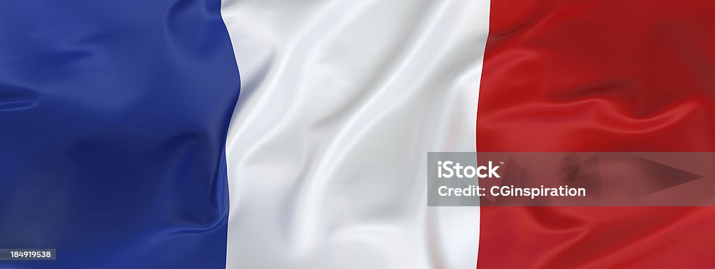 Bandeira da França - Royalty-free França Foto de stock