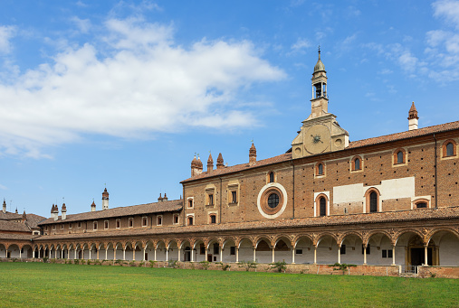 Certosa di Pavia (Lombardy, Italy), cloister of the historic abbey