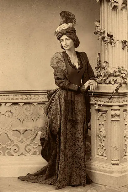 Photo of Waiting.Victorian style portrait.