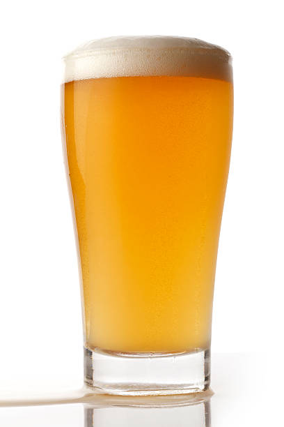 Pinta di birra chiara birra - foto stock