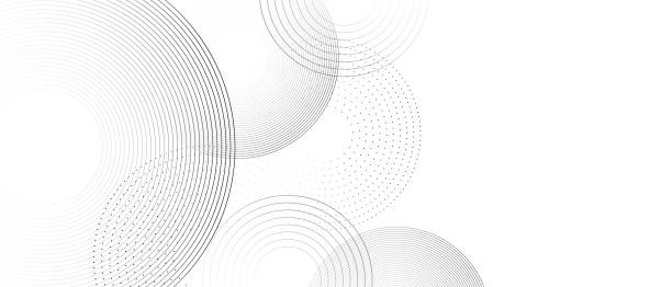 ilustrações, clipart, desenhos animados e ícones de fundo branco abstrato com linhas circulares espirais pretas. - abstract backgrounds spiral swirl