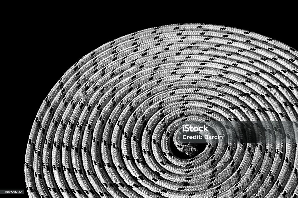 Corda náutica em espiral - Foto de stock de Andar de Chalana royalty-free