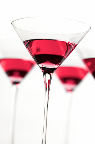 istock Cosmopolitan Martini Glasses Isolated on White Background 184920821